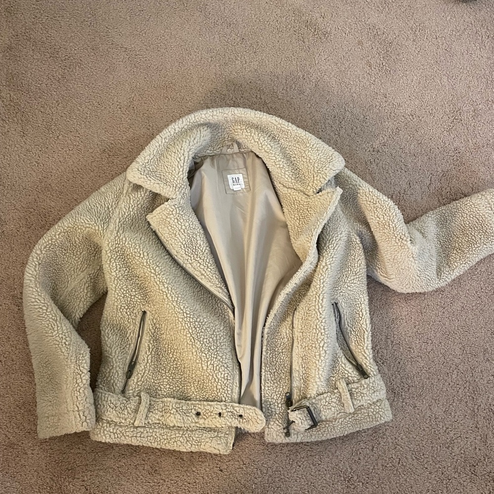 GAP Cream Teddy Jacket